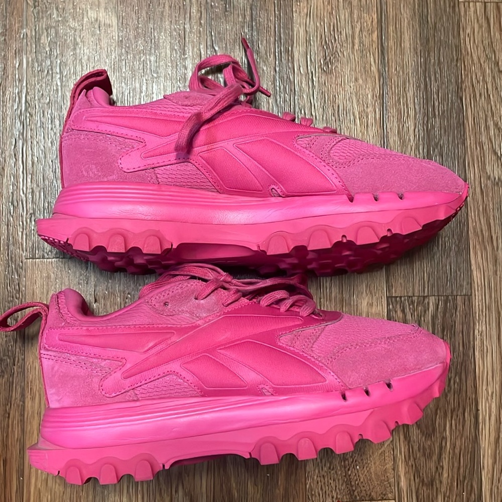 Bright pink Cardi B Reebok
